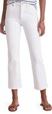 Vince Women's Kick Boot Cut Jeans Chalk White SZ 29 Designer Denim Coastal